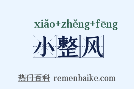 小整风是什么意思的图片